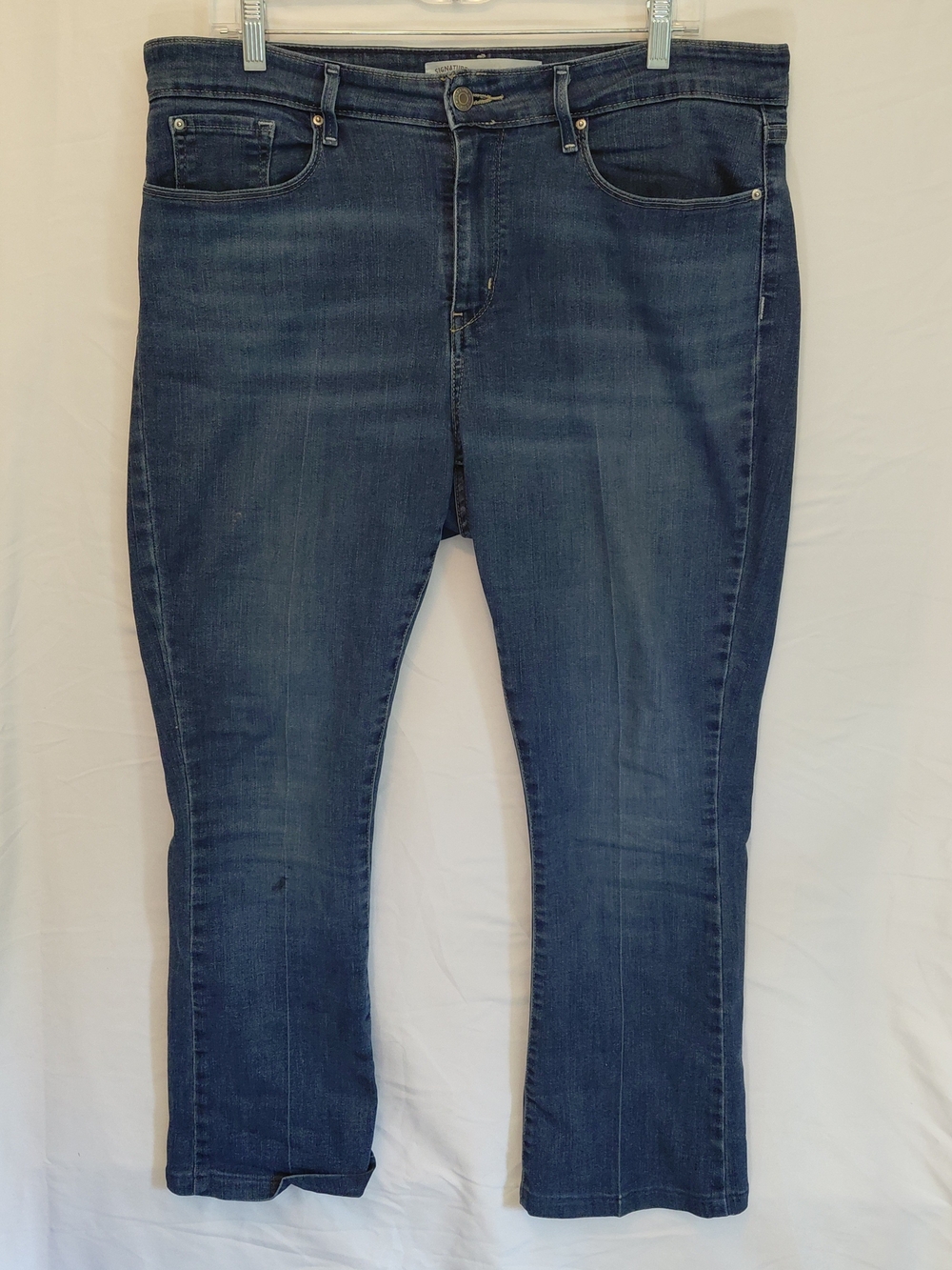Signature by Levi Strauss Dark Blue Flare Jeans